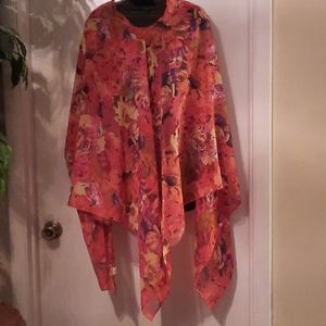Classic Elegance Poncho Hand Dyed